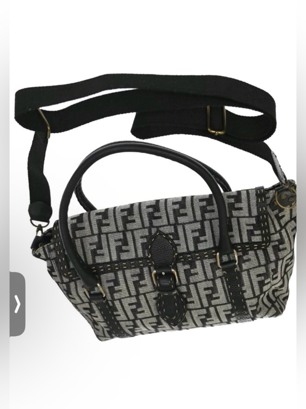 FENDI ZUCCA CANVAS BAG 🖤🩶 with COA